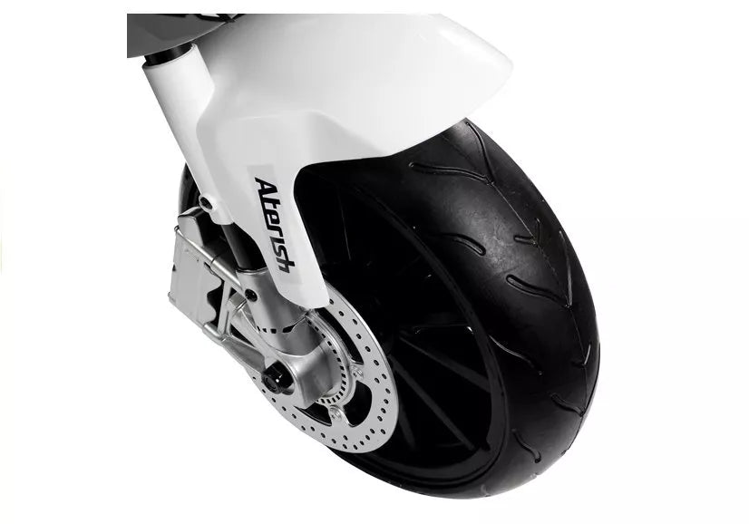 Vaikiškas elektrinis motociklas BMW S1000RR - sidabrinis