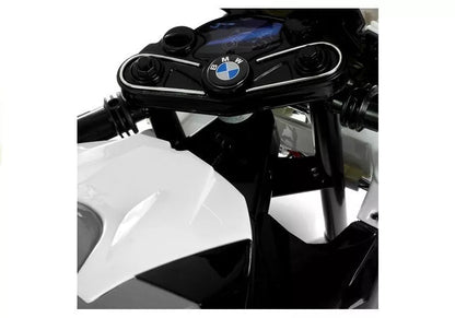 Vaikiškas elektrinis motociklas BMW S1000RR - sidabrinis