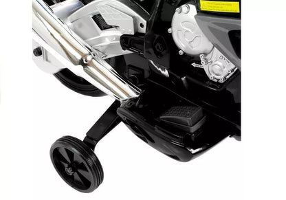 Vaikiškas elektrinis motociklas BMW S1000RR - sidabrinis