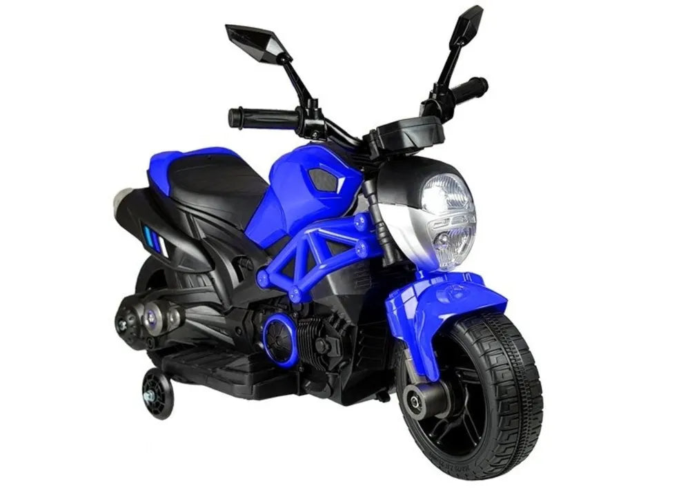 Vaikiškas elektrinis motociklas GTM1188, mėlynas