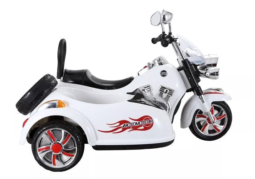 Vaikiškas elektrinis motociklas LEAN CARS SX138, baltas
