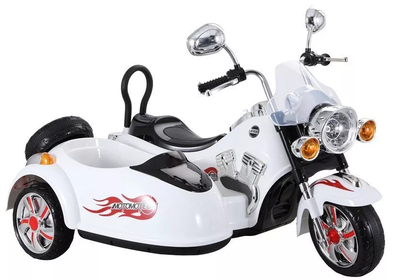 Vaikiškas elektrinis motociklas LEAN CARS SX138, baltas