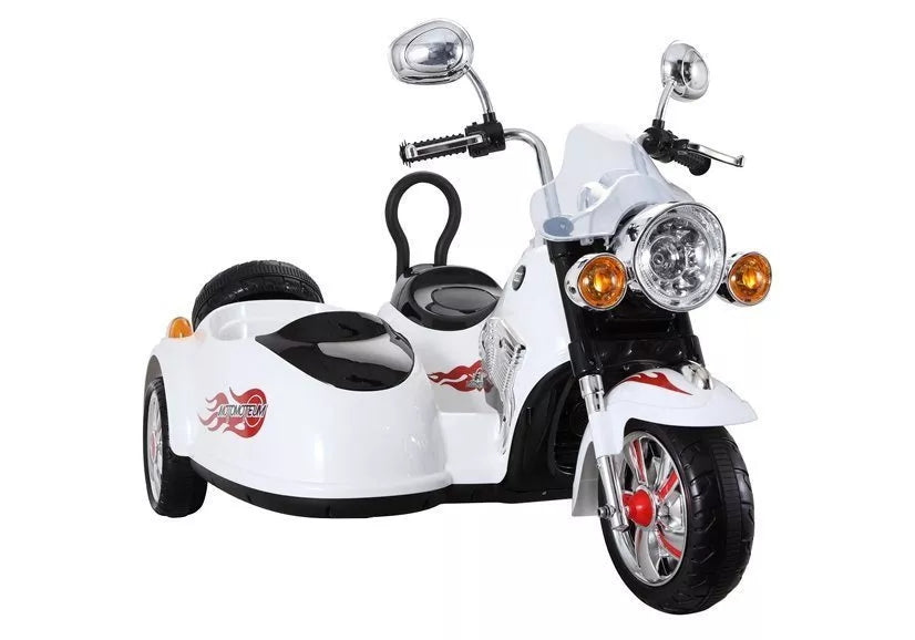 Vaikiškas elektrinis motociklas LEAN CARS SX138, baltas