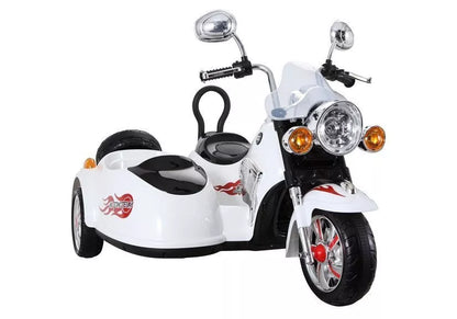 Vaikiškas elektrinis motociklas LEAN CARS SX138, baltas
