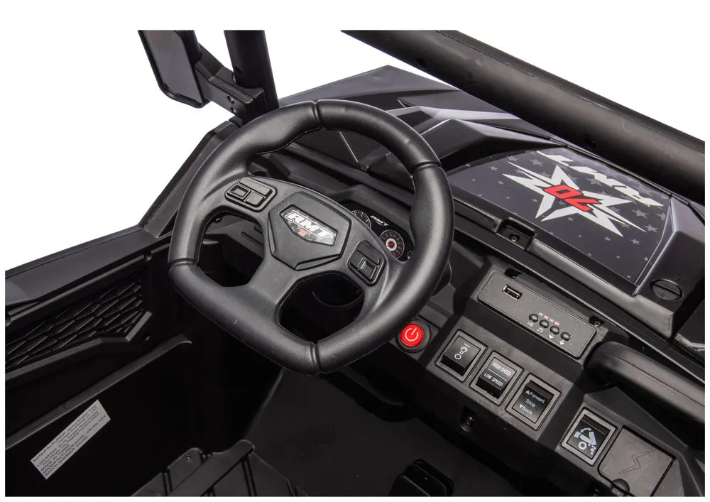 Vaikiškas elektromobilis 6 ratų XB-1038A 4x4 24V juodas