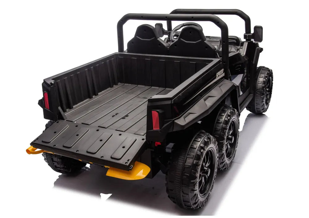 Vaikiškas elektromobilis 6 ratų XB-1038A 4x4 24V juodas