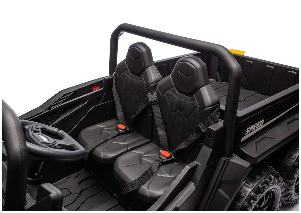 Vaikiškas elektromobilis 6 ratų XB-1038A 4x4 24V juodas