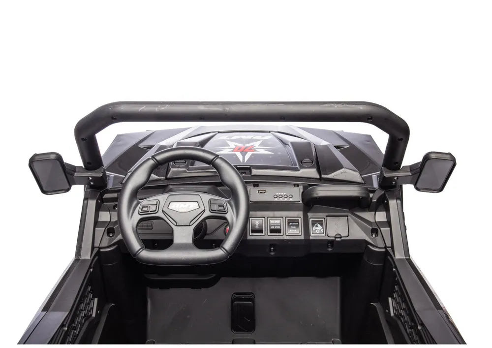Vaikiškas elektromobilis 6 ratų XB-1038A 4x4 24V juodas