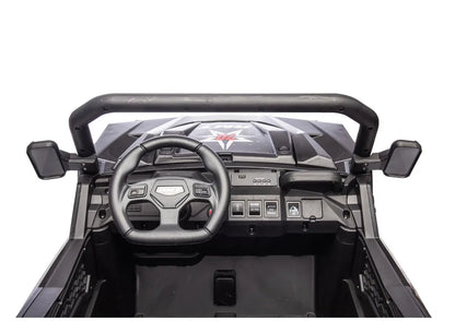 Vaikiškas elektromobilis 6 ratų XB-1038A 4x4 24V juodas