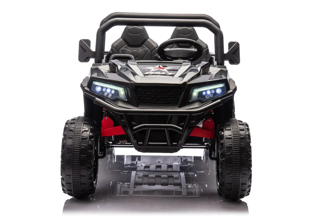 Vaikiškas elektromobilis 6 ratų XB-1038A 4x4 24V juodas