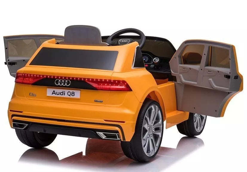 Vaikiškas elektromobilis Audi Q8 JJ2066, geltonas (lakuotas)