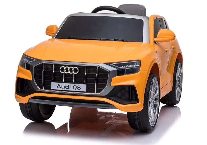 Vaikiškas elektromobilis Audi Q8 JJ2066, geltonas (lakuotas)