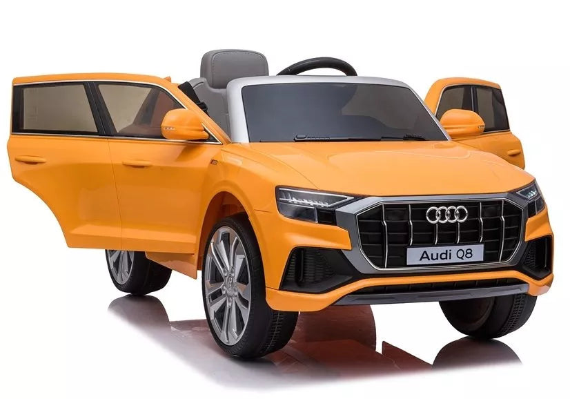 Vaikiškas elektromobilis Audi Q8 JJ2066, geltonas (lakuotas)
