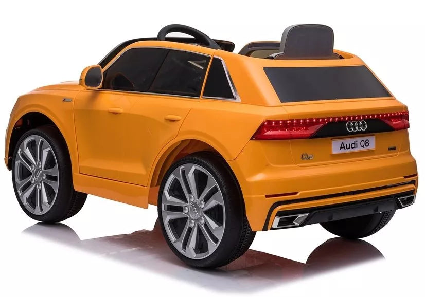 Vaikiškas elektromobilis Audi Q8 JJ2066, geltonas (lakuotas)