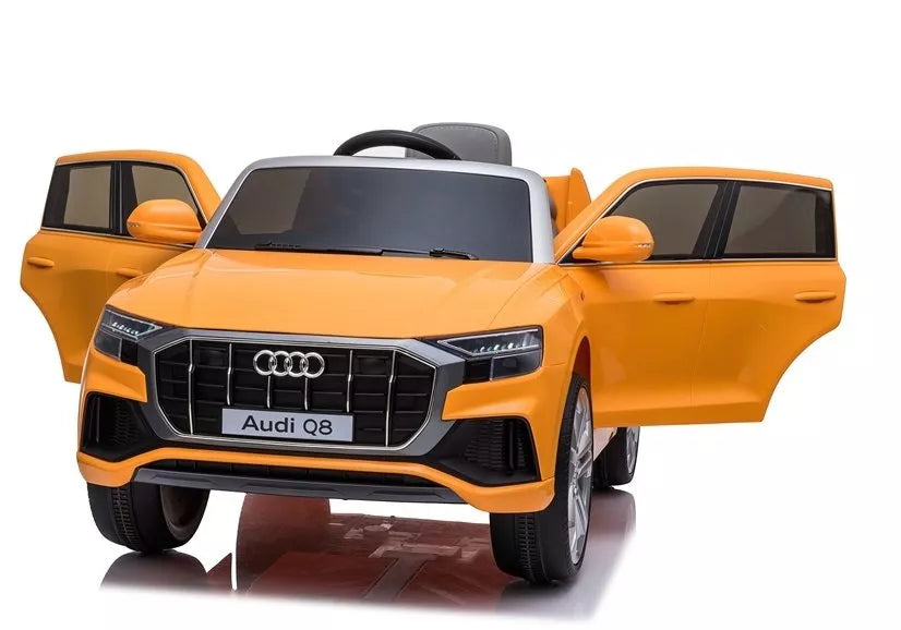 Vaikiškas elektromobilis Audi Q8 JJ2066, geltonas (lakuotas)