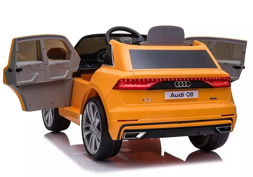 Vaikiškas elektromobilis Audi Q8 JJ2066, geltonas (lakuotas)