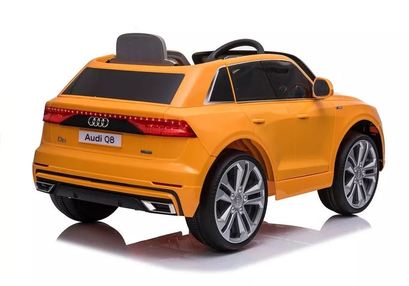 Vaikiškas elektromobilis Audi Q8 JJ2066, geltonas (lakuotas)