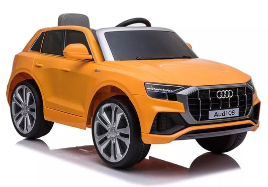 Vaikiškas elektromobilis Audi Q8 JJ2066, geltonas (lakuotas)