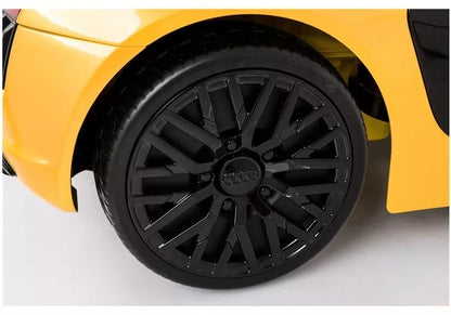 Vaikiškas elektromobilis Audi R8 Spyder, geltonas