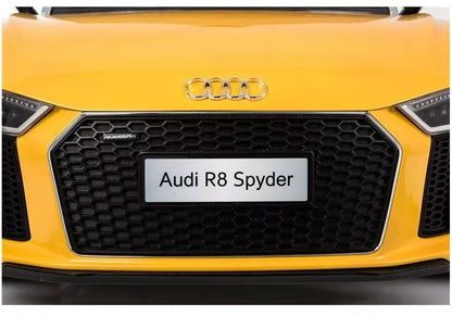 Vaikiškas elektromobilis Audi R8 Spyder, geltonas
