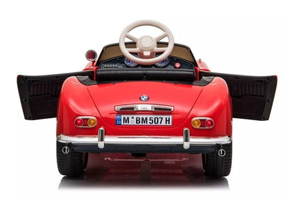 Vaikiškas elektromobilis BMW Retro, raudonos spalvos