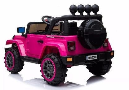 Vaikiškas elektromobilis Jeep BRD-7588, rožinis