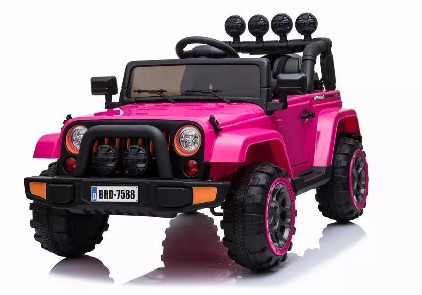 Vaikiškas elektromobilis Jeep BRD-7588, rožinis