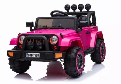 Vaikiškas elektromobilis Jeep BRD-7588, rožinis