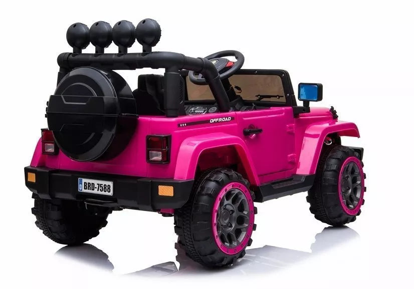Vaikiškas elektromobilis Jeep BRD-7588, rožinis