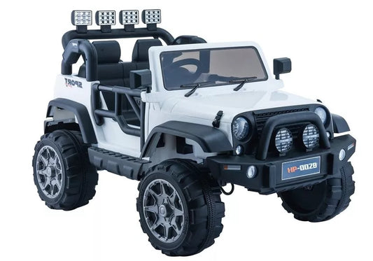 Vaikiškas elektromobilis Jeep HP012 – Baltas