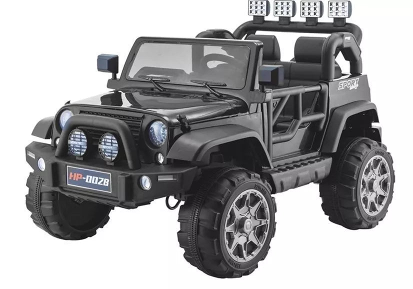 Vaikiškas elektromobilis Jeep HP012 - Juodas