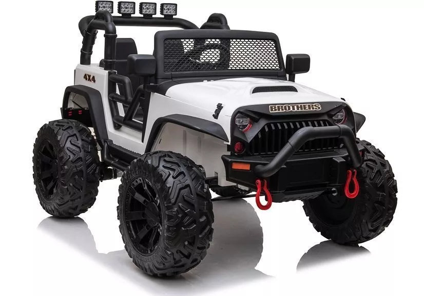 Vaikiškas elektromobilis Jeep JC666 baltas