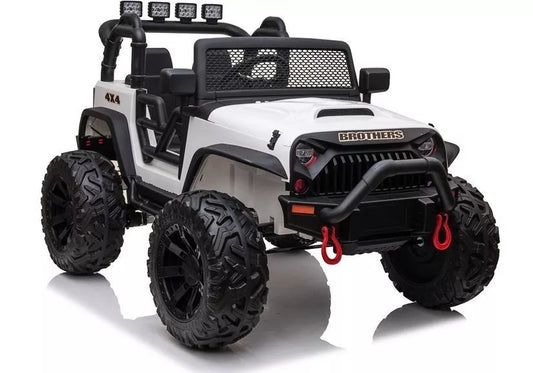 Vaikiškas elektromobilis Jeep JC666 baltas