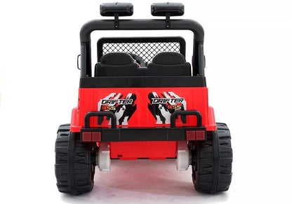 Vaikiškas elektromobilis Jeep Raptor S618 EVA raudonos spalvos