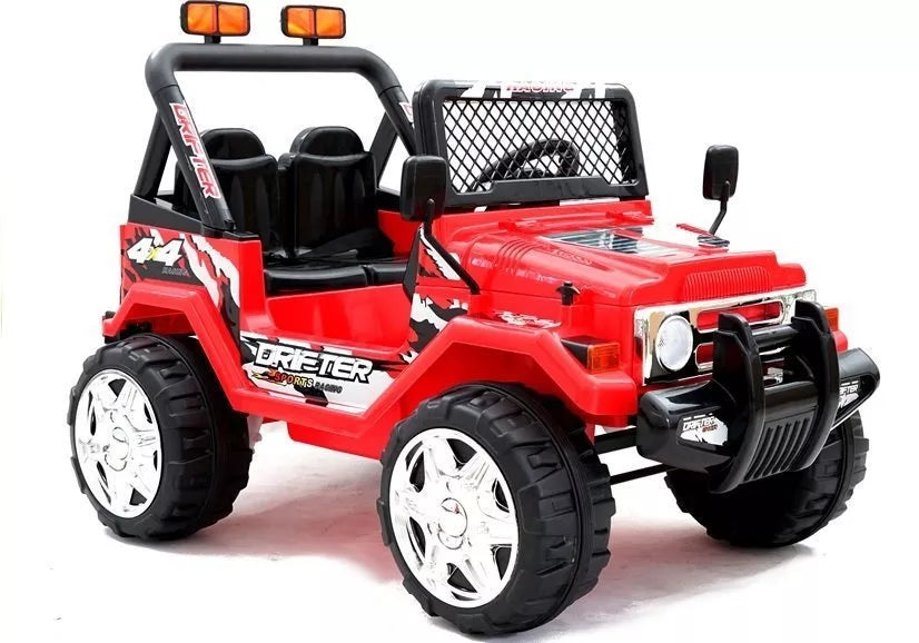 Vaikiškas elektromobilis Jeep Raptor S618 EVA raudonos spalvos