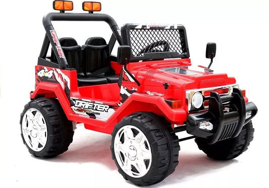 Vaikiškas elektromobilis Jeep Raptor S618 EVA raudonos spalvos