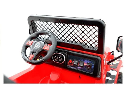 Vaikiškas elektromobilis Jeep Raptor S618 EVA raudonos spalvos