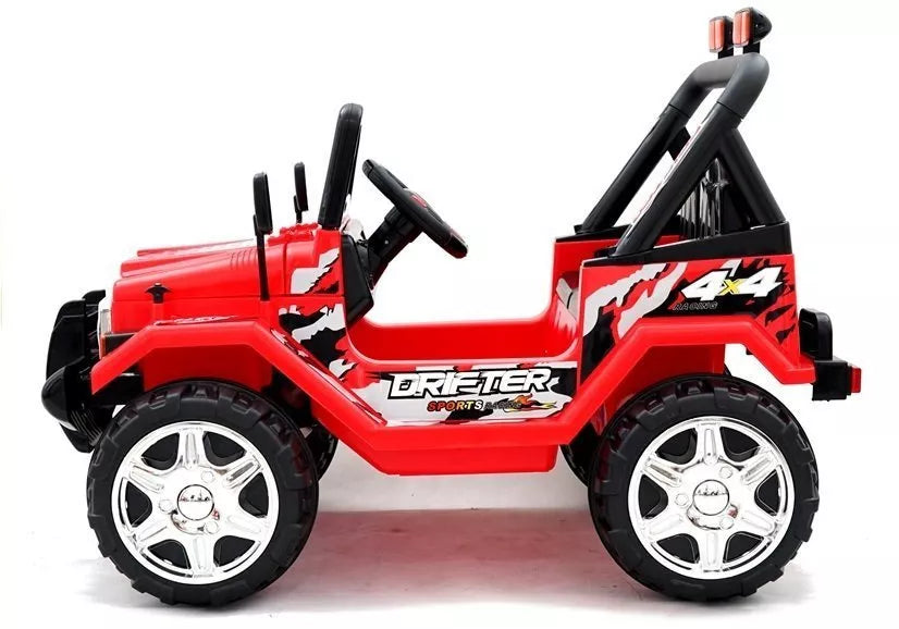 Vaikiškas elektromobilis Jeep Raptor S618 EVA raudonos spalvos