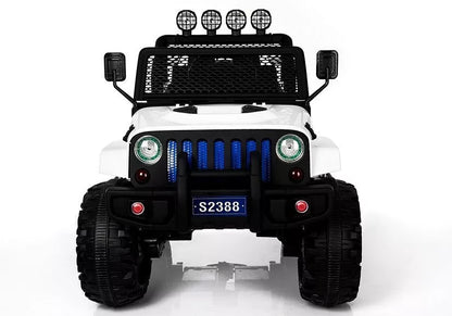 Vaikiškas elektromobilis Jeep S2388 baltas 4x45W