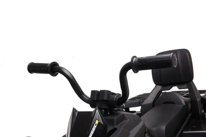 Vaikiškas elektromobilis keturratis LEAN CARS Quad JC333, juodas