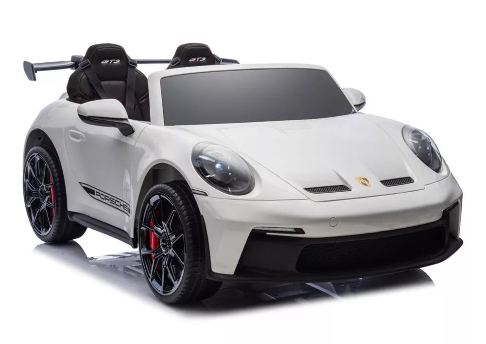 Vaikiškas elektromobilis LEAN CARS DK-P911 Porsche GT3 stiliaus, baltas
