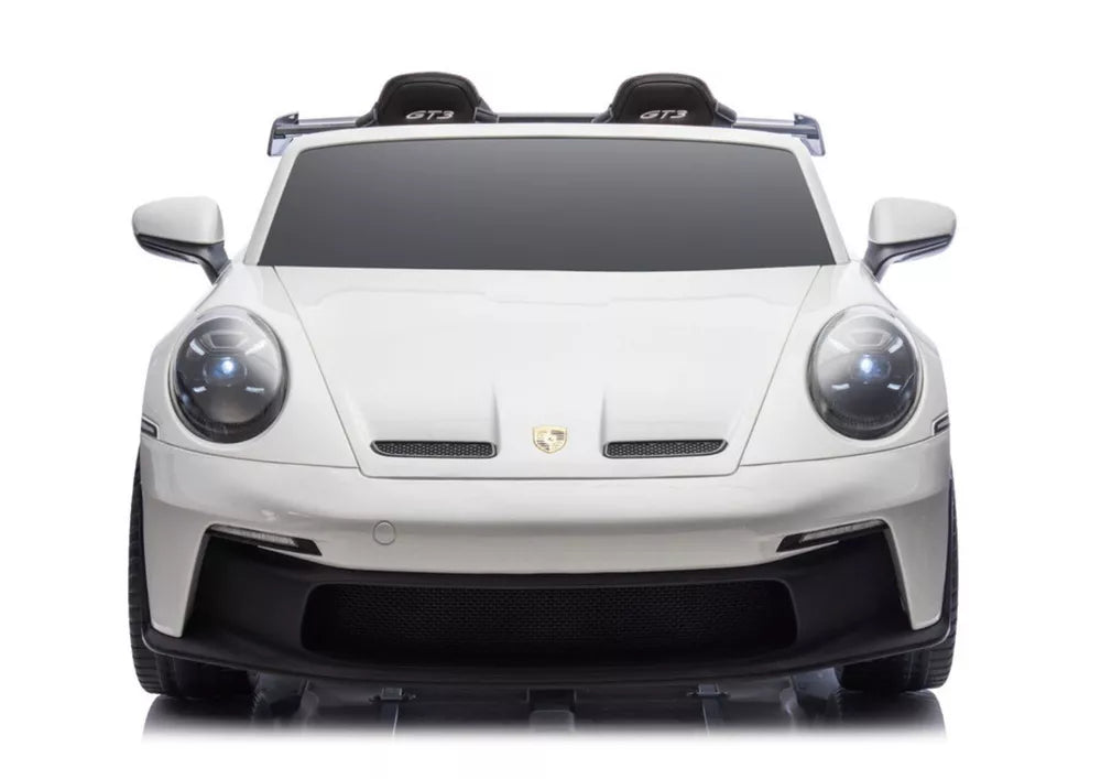Vaikiškas elektromobilis LEAN CARS DK-P911 Porsche GT3 stiliaus, baltas