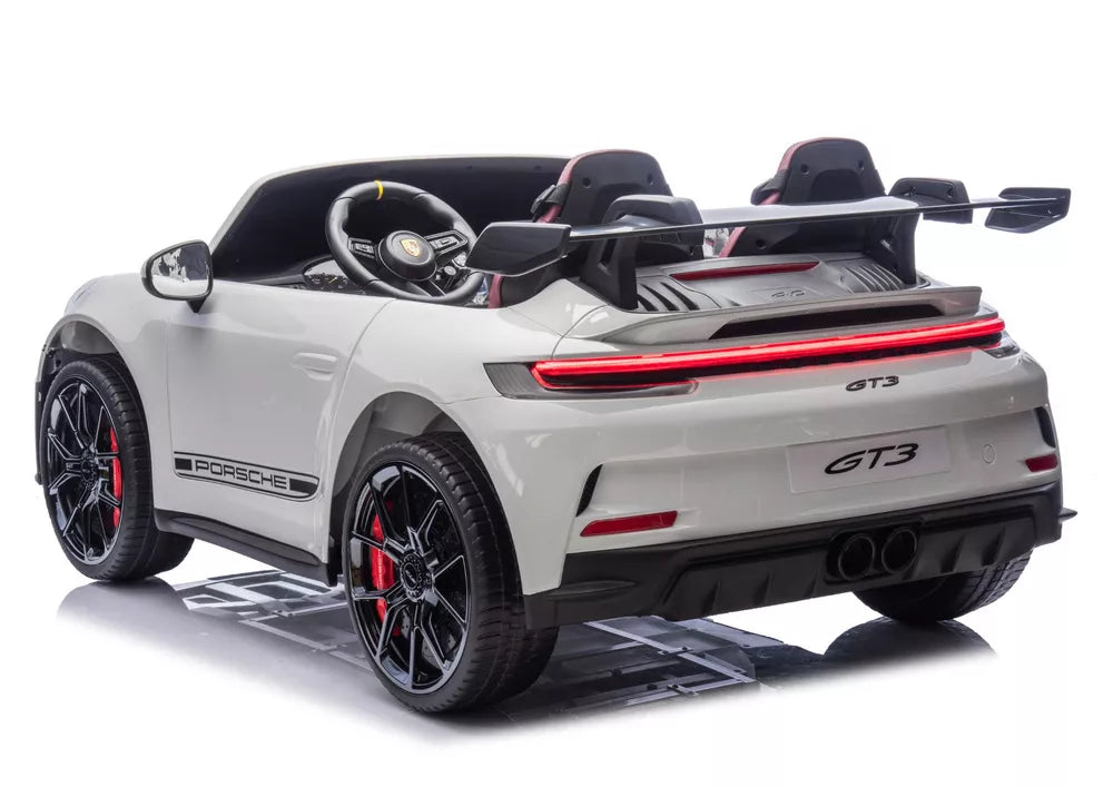 Vaikiškas elektromobilis LEAN CARS DK-P911 Porsche GT3 stiliaus, baltas