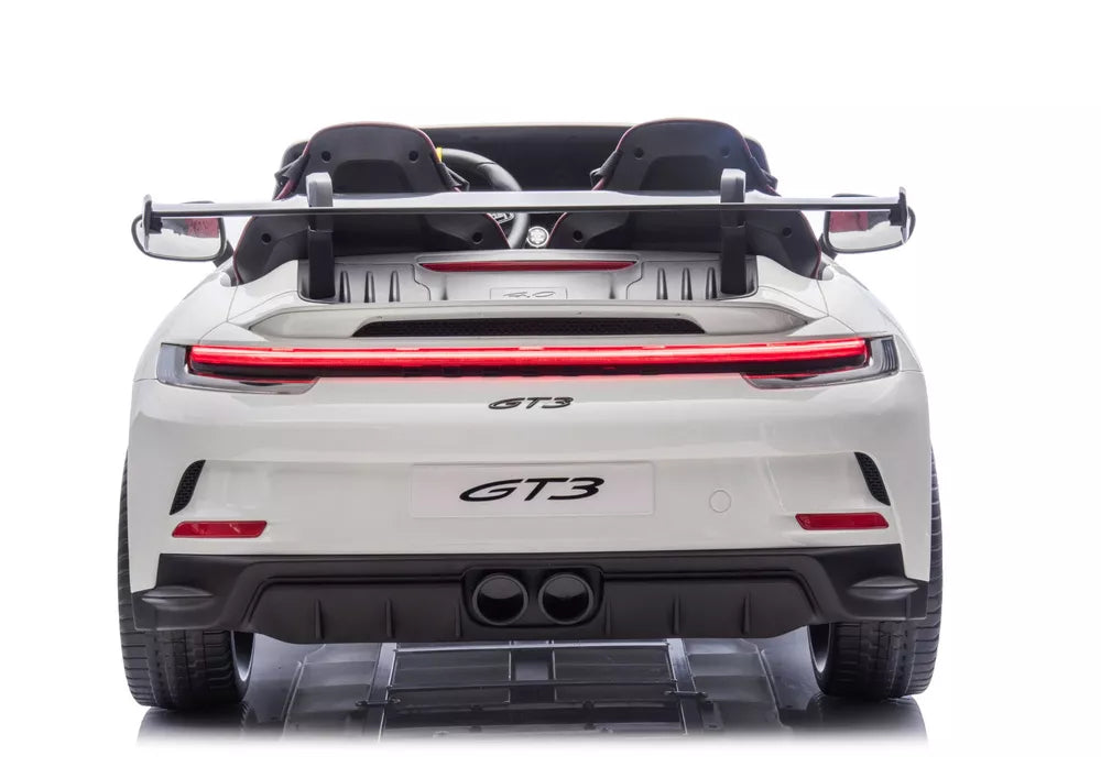 Vaikiškas elektromobilis LEAN CARS DK-P911 Porsche GT3 stiliaus, baltas