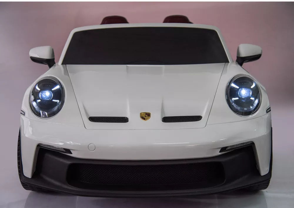 Vaikiškas elektromobilis LEAN CARS DK-P911 Porsche GT3 stiliaus, baltas