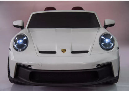 Vaikiškas elektromobilis LEAN CARS DK-P911 Porsche GT3 stiliaus, baltas