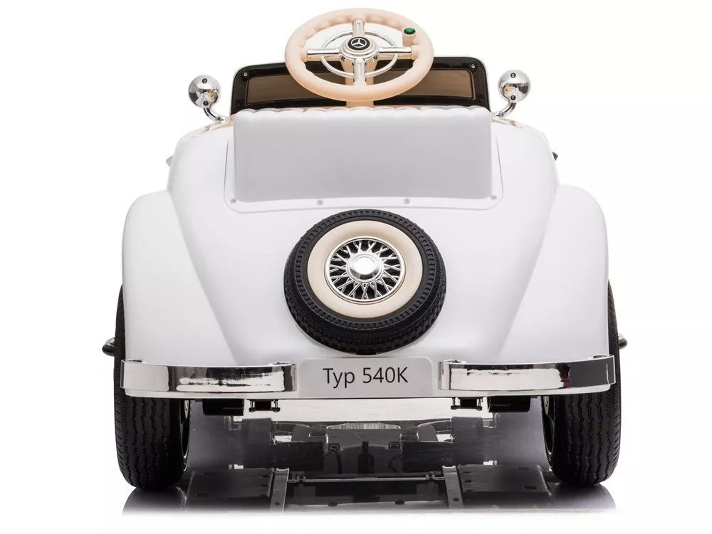 Vaikiškas elektromobilis Mercedes 540K, baltas