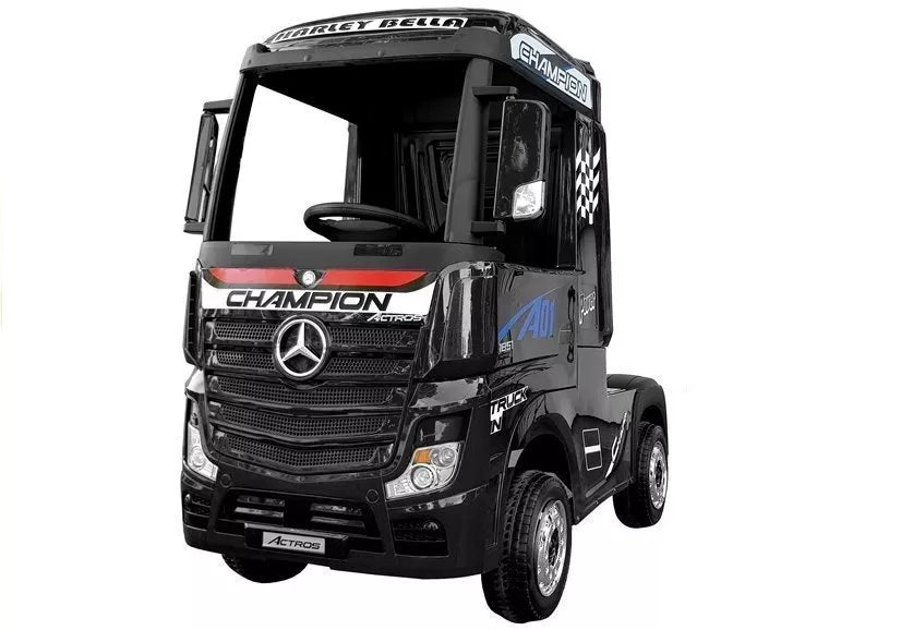 Vaikiškas elektromobilis Mercedes Actros juodas