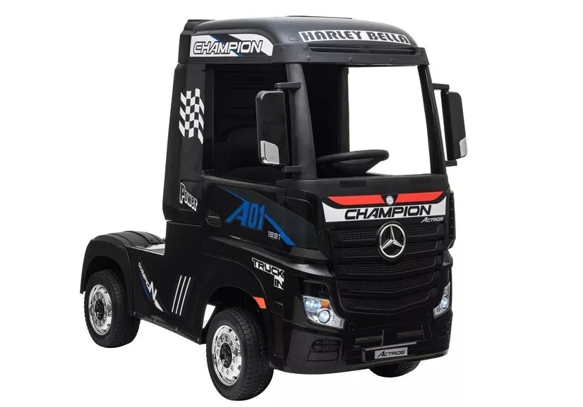 Vaikiškas elektromobilis Mercedes Actros juodas