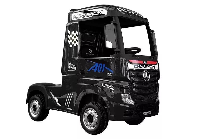 Vaikiškas elektromobilis Mercedes Actros juodas